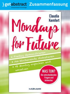 cover image of Mondays for Future (Zusammenfassung)